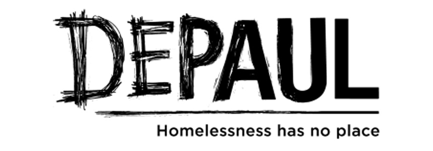 DEPaul charity logo - homelessness has no place